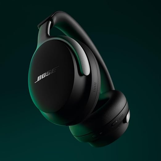 Bose QuietComfort Ultra Wireless Noise Cancelling Headphones with Spatial Audio – Over-Ear Bluetooth Headphones with Mic, Up to 24 Hours Battery Life (Black, 2023)