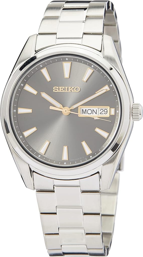 Seiko SUR341P1 – Herren Quarz Uhr mit Edelstahlgehäuse & Edelstahlarmband, Blaues Zifferblatt